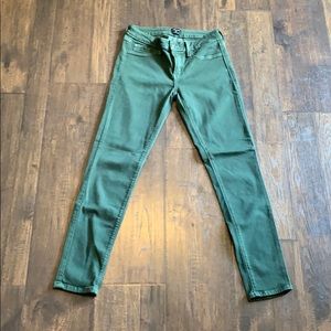 Just Black Dark Green Jeggings Size 27